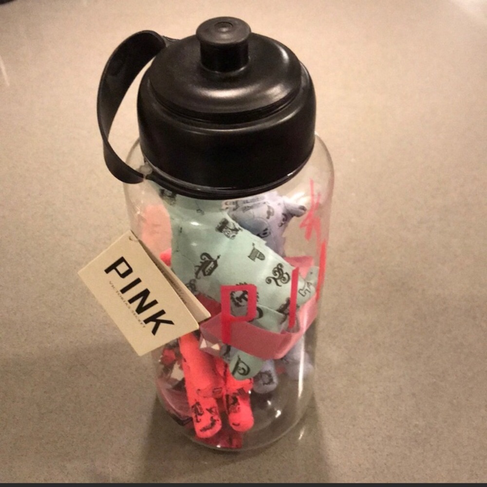 NWT Victoria Secret Water Bottle w/ 3 Minis